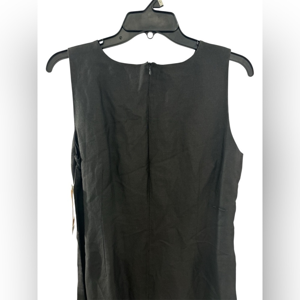 NWT Vintage Jennifer Eden Black Knee-Length Sheath Sleeveless Dress Size 12 - Picture 8 of 12
